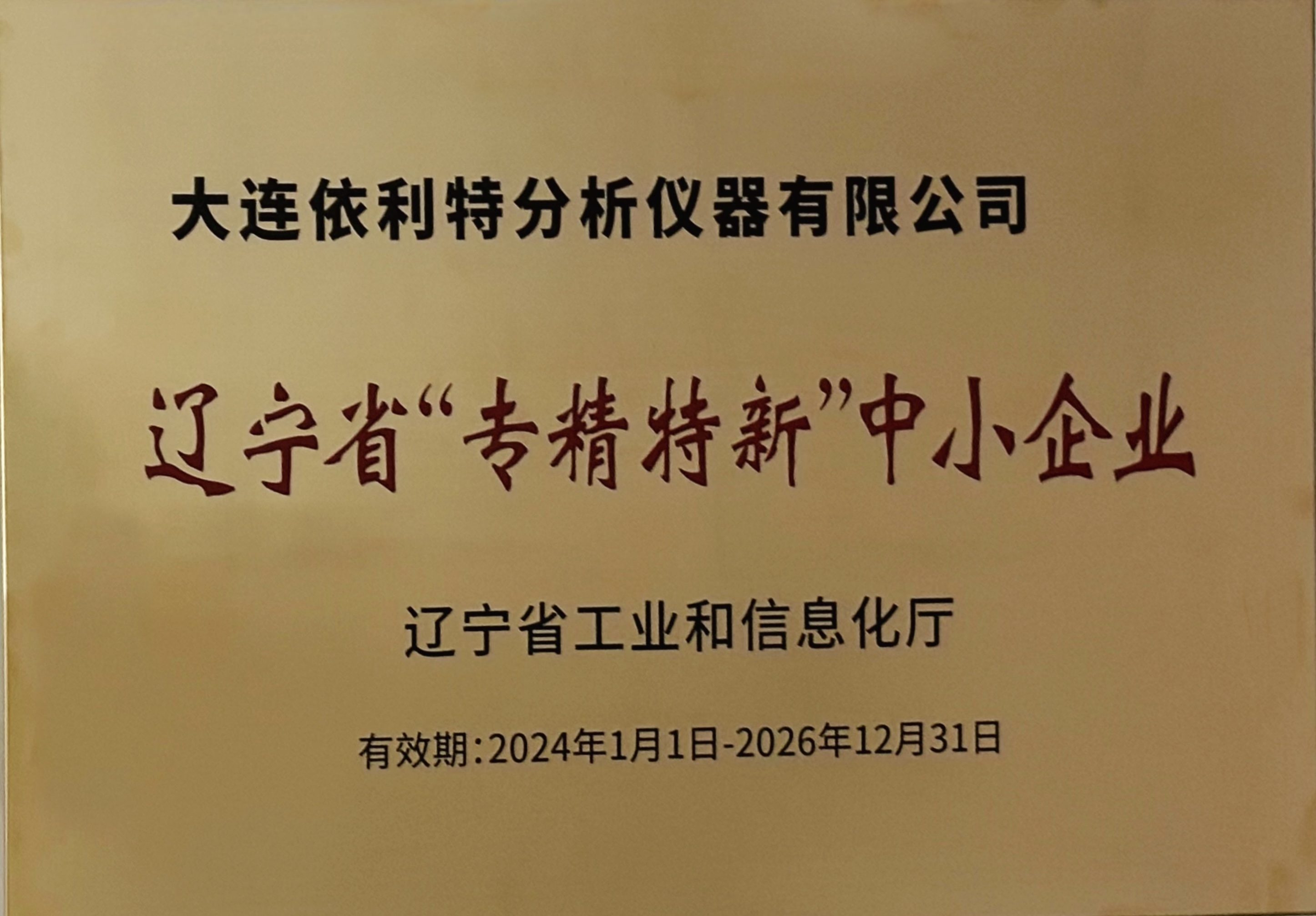 辽宁省专精特新中小企业（2024年）