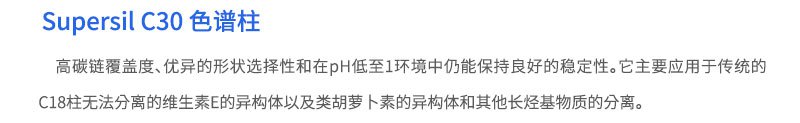 Supersil C30色谱柱