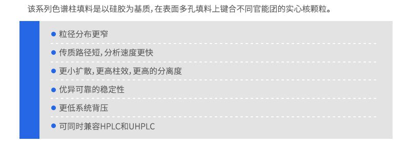 核壳色谱柱特点