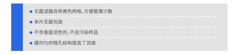 MCE水系无菌格栅微孔滤膜