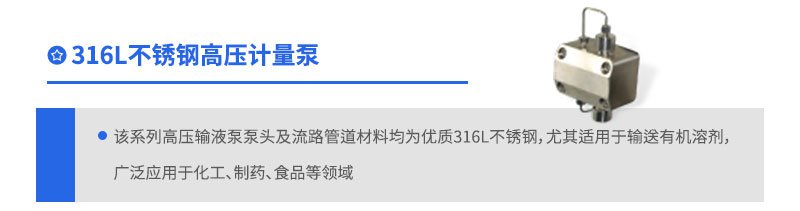 316L不锈钢高压计量泵