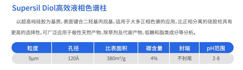 Supersil Diol高效液相色谱柱